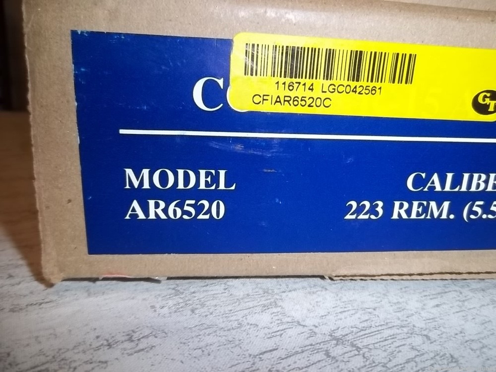 Colt AR6520 NEW In Box SOLD PLEASE SEE SELLERS OTHER ITEMS -img-3