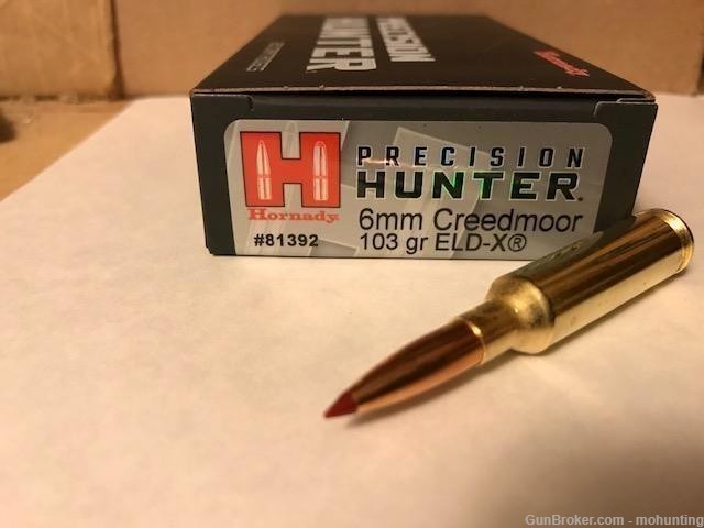 Hornady 81392 6mm Creedmoor 103gr ELD-X 200 Rounds-img-0