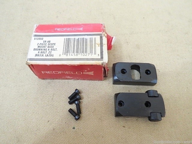 Redfield 2 Piece Scope Mount Base set for Browning A Bolt Rifle-img-0