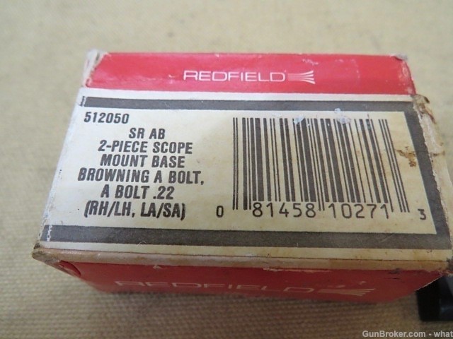 Redfield 2 Piece Scope Mount Base set for Browning A Bolt Rifle-img-2