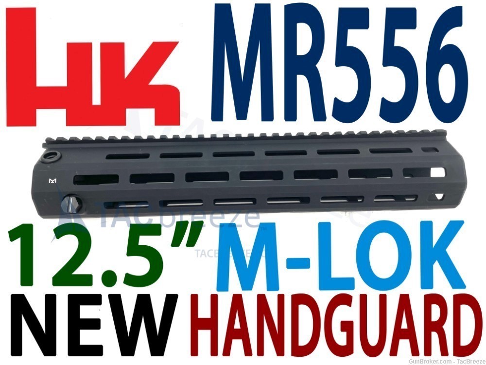 HK MR556 HK416 HANDGUARD 12.5 MLOK MR556  RAIL HK HK416 416 RAIL HANDGUARD-img-0