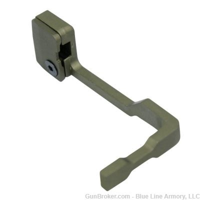 GUNTEC AR15 EXTENDED BOLT CATCH RELEASE ALUMINUM ANODIZED GREEN - NEW-img-0