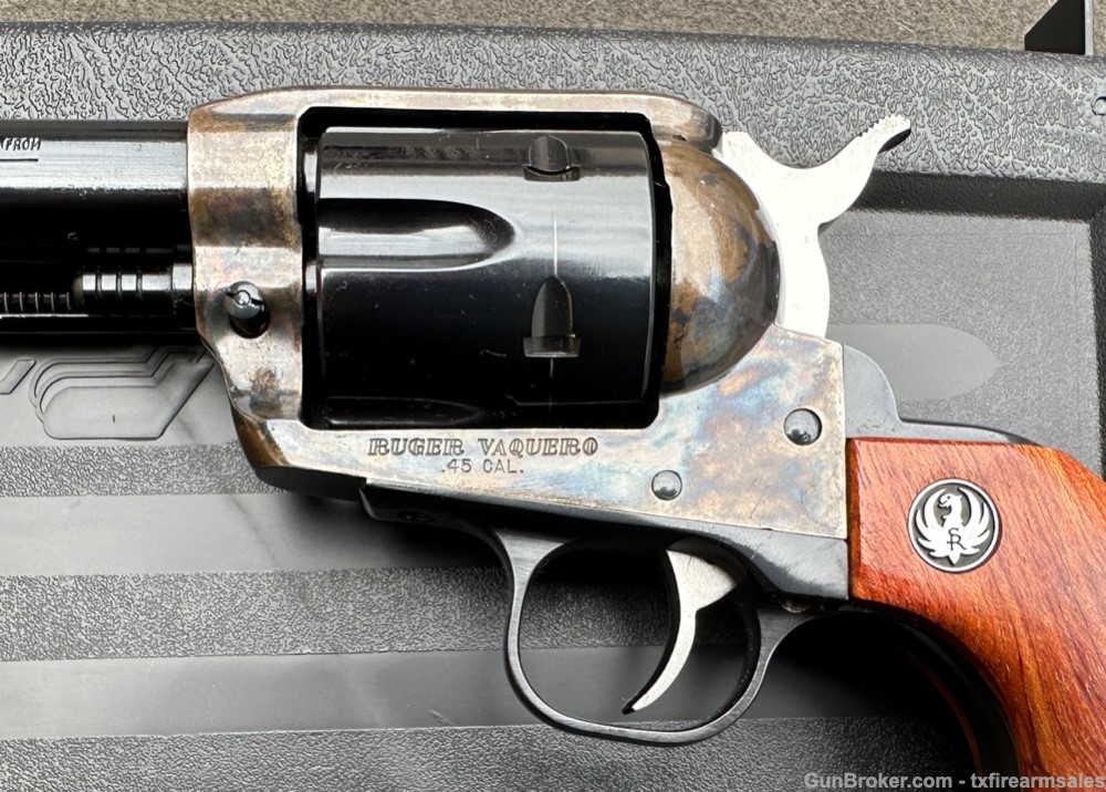 Ruger Old Model Vaquero .45 LC, Color Case Frame, 1st Yr Production 1993-img-2