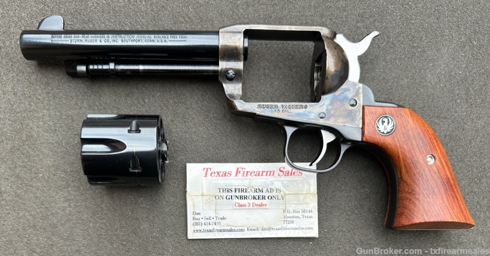 Ruger Old Model Vaquero .45 LC, Color Case Frame, 1st Yr Production 1993-img-28