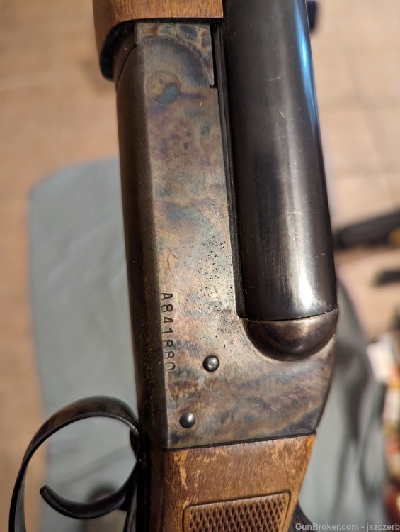 Stevens Model 311 Series H 12 gauge 26" case hardened SxS shotgun-img-7