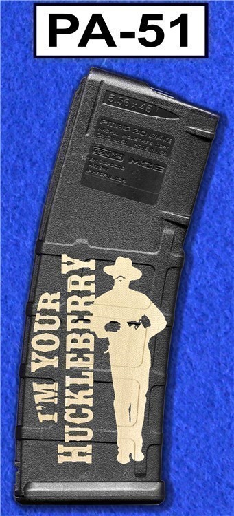 LASER ENGRAVED PMAG 30 GEN M2 - HUCKLEBERRY - NO CC FEE - SHIPPING TO CA-img-0