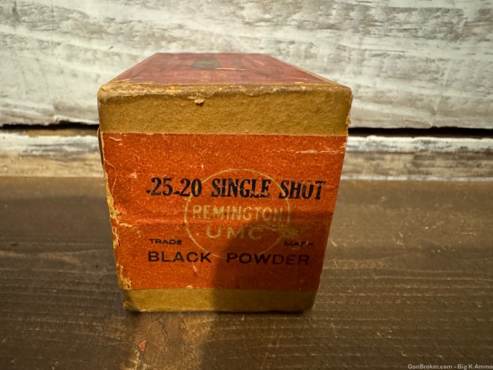 Vintage UMC .25-20 single shot ammunition 86 GR 50 Round sealed box -img-3