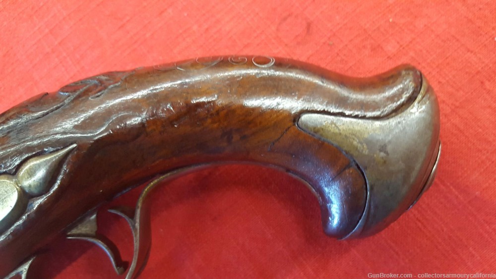 French Flintlock Steel Barrel “Duckbill” Blunderbuss Pistol Circa 1775-img-8