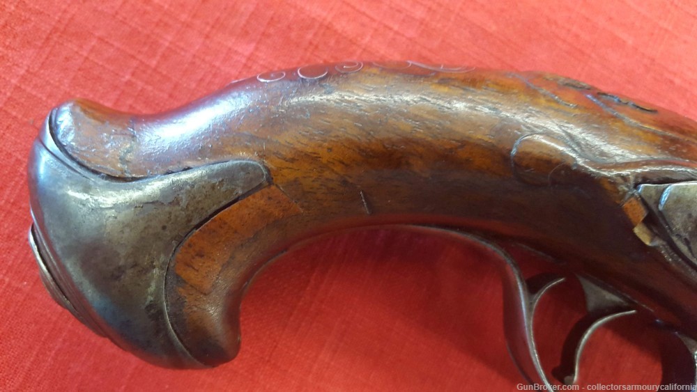 French Flintlock Steel Barrel “Duckbill” Blunderbuss Pistol Circa 1775-img-16