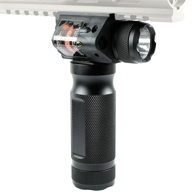 Tactical Vertical Foregrip Heavy Duty 1000 Lumen Light / Red Laser-img-0
