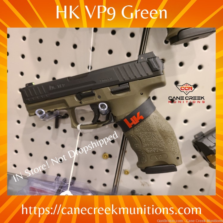 HK VP9 Green W/ 3 dot sights-img-0
