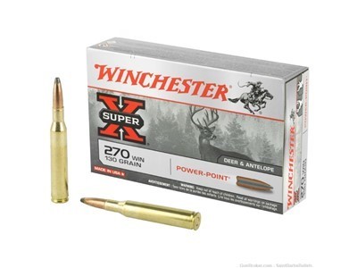 Winchester Super X .270 Win. 130 Grain PowerPoint – 20 Rounds