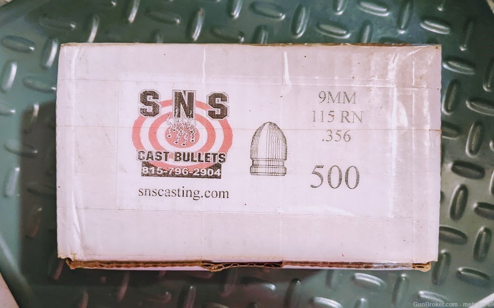 SNS Cast Bullets    9mm   115 RN   1500 rounds-img-0