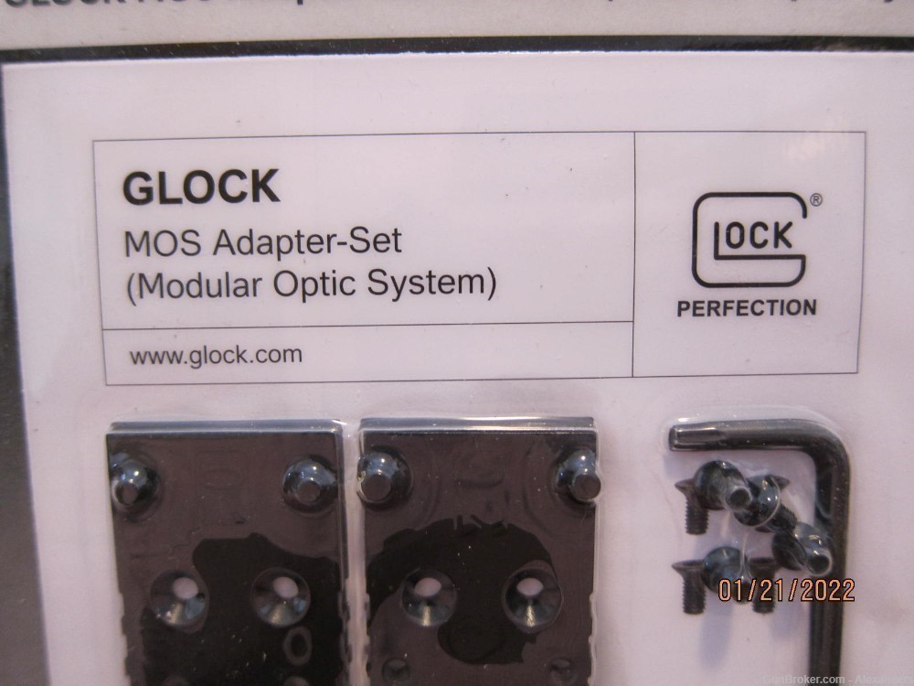 Glock MOS Adapter Plate Set 01 nDLC For 25.5 mm Slide (Modular Optic System-img-2