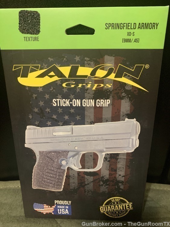 Talon Grips Stick-On Gun Grip Pro Texture Springfield XD-S NIB!-img-0