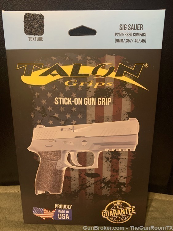 Talon Grips Stick-On Gun Grip Pro Texture Sig P320/P250 Compact Frame NIB!-img-0