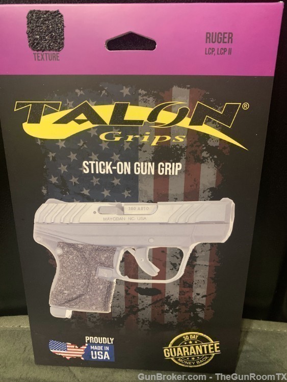 Talon Grips Stick-On Gun Grip Pro Texture Ruger LCP/LCP II NIB!-img-0