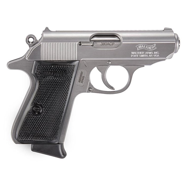 Walther PPK Pistol 380ACP Stainless 3.3 -img-0