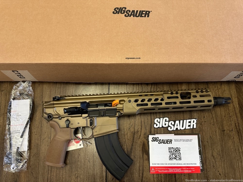 Sig Sauer MCX Spear LT 7.62x39 Pistol Coyote Cerakote PMCX-762R-11B-LT -img-0