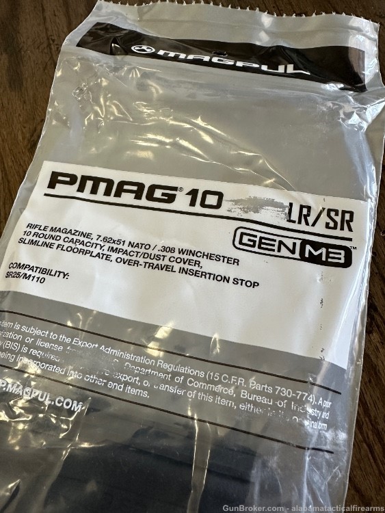 Magpul PMAG 10 GEN M3 LR/SR 7.62x51mm 10 Round Mafazine MAG290-BLK-img-5