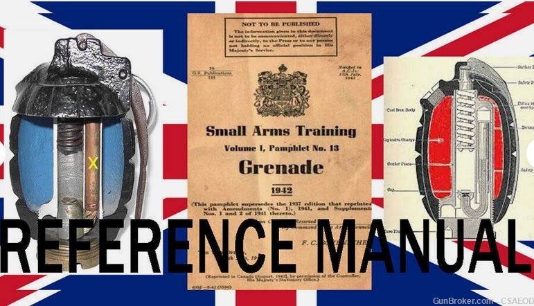 MILLS BOMB GRENADE BRITISH MANUAL LOT ON CD-img-0