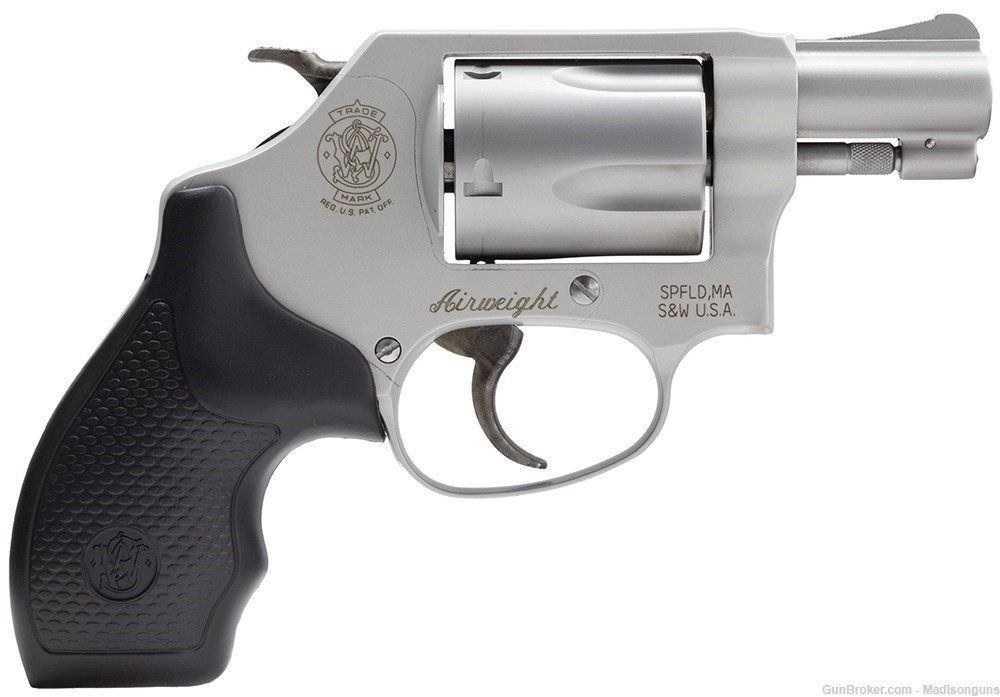 Smith & Wesson 163050 Model 637 Airweight 38 S&W Spl +P Revolver-img-0