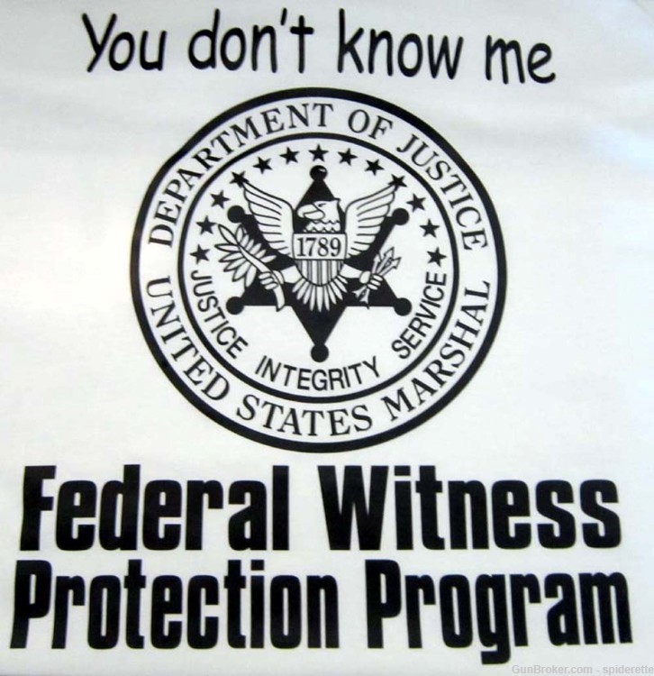 Federal Witness Protection Program. Navy/Grey/White in L-3XL size choices-img-0