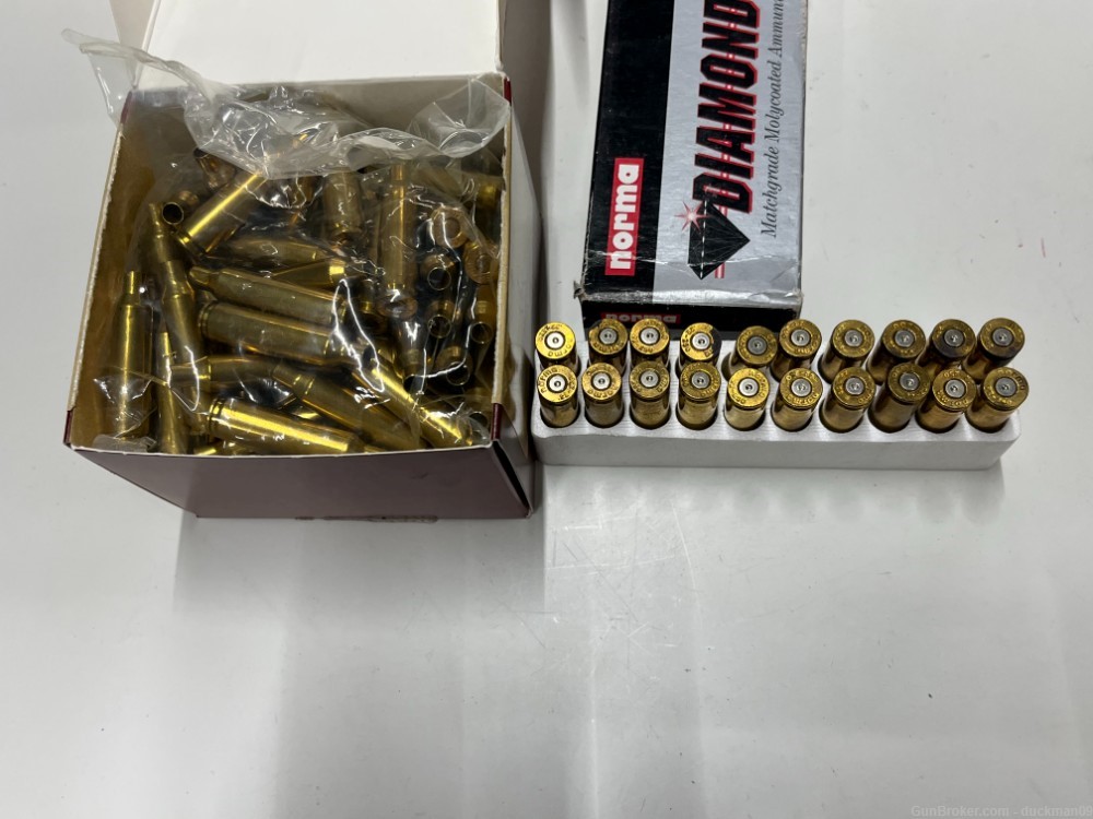 New Primed Nosler & 1x Norma 22-250 Brass 70ct total.-img-1