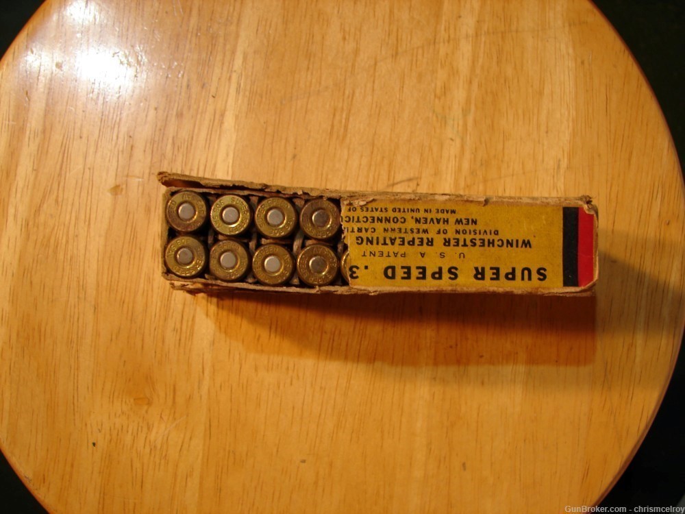 WINCHESTER 303 SAVAGE FACTORY AMMO 20 ROUNDS 190 GRN BOX IN BAD SHAPE-img-3