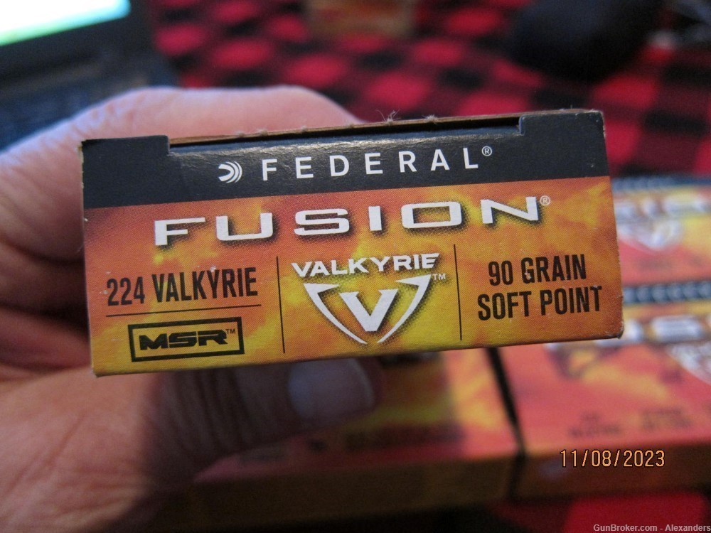 Federal Fusion 224 Valkyrie 90 Grain Soft Point 140 Rounds-img-1