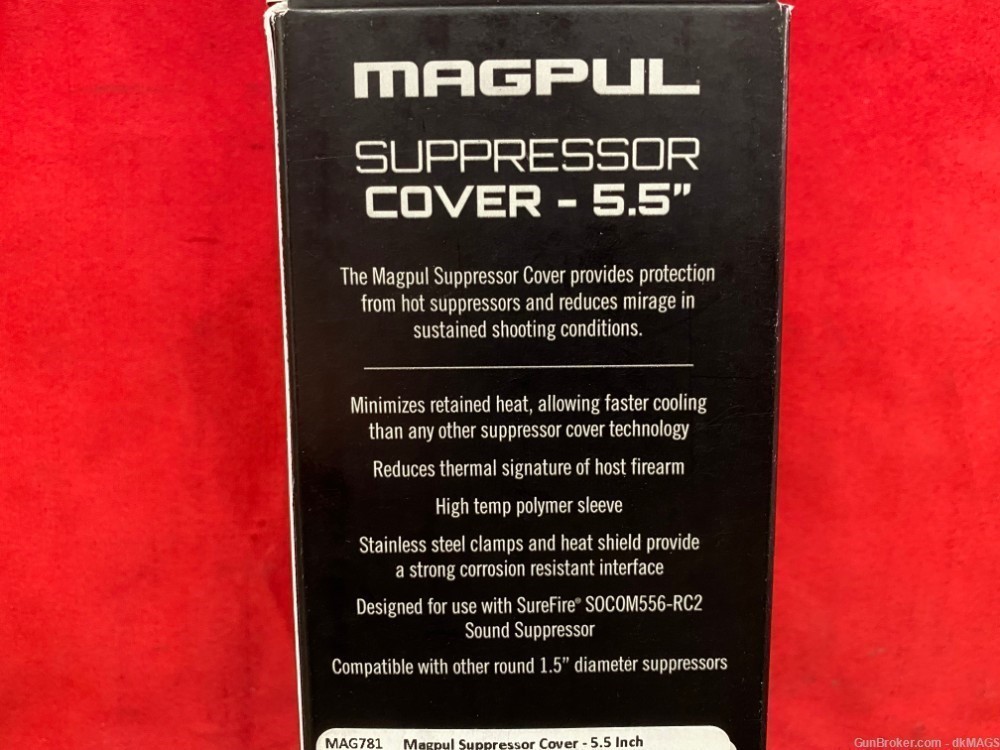 Magpul Suppressor Cover 5.5" for Surefire Socom556-RC2 and 1.5" Suppressors-img-3