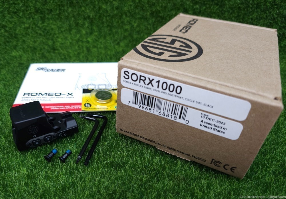 Sig Sauer P320 ROMEO-X Reflex Sight 1x24mm Pro Footprint - SORX1000-img-0