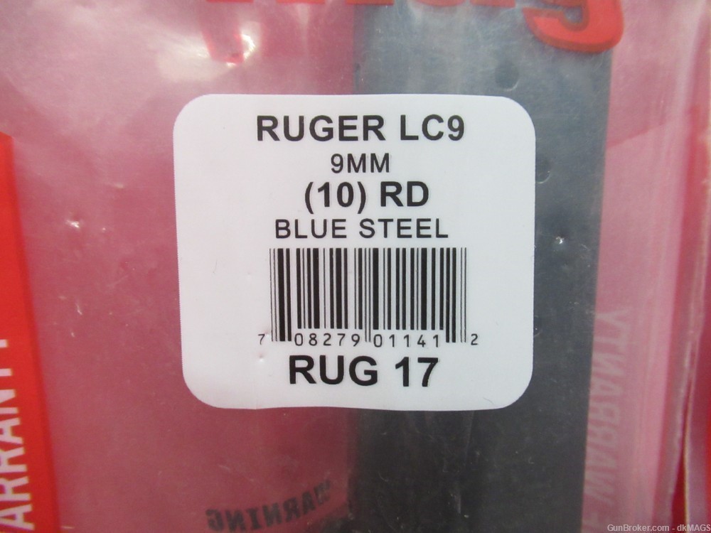 Two Promag Ruger LC9 10rd 9mm Magazines-img-1