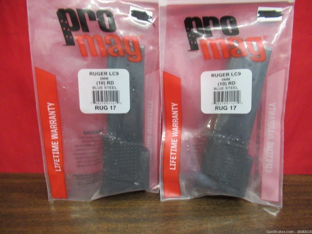 Two Promag Ruger LC9 10rd 9mm Magazines-img-0