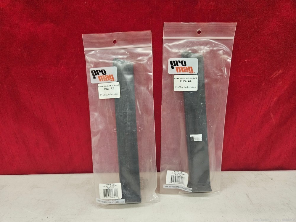 2 ProMag Magazines for Ruger P90 .45 15 Rounds RUG-A2-img-0