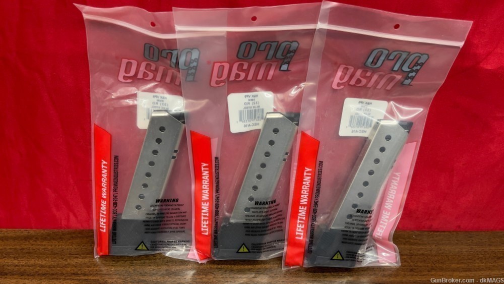 3 ProMag Sig Sauer P220 .45 ACP Auto 10RD Nickel Plated Magazines-img-1