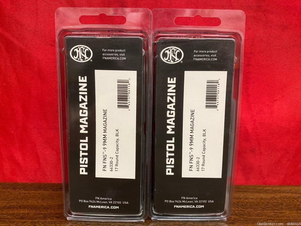 2 FN FNH  FNS-9 9mm 17rd Blk Magazines-img-1