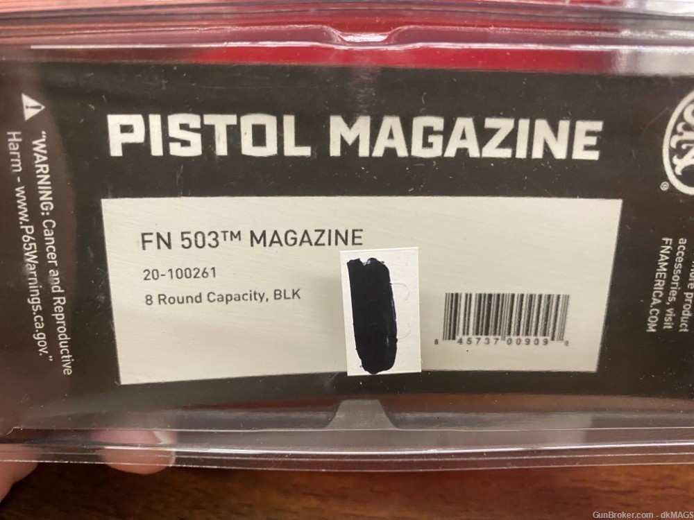 2 FN 503 9mm 8rd Magazines -img-2