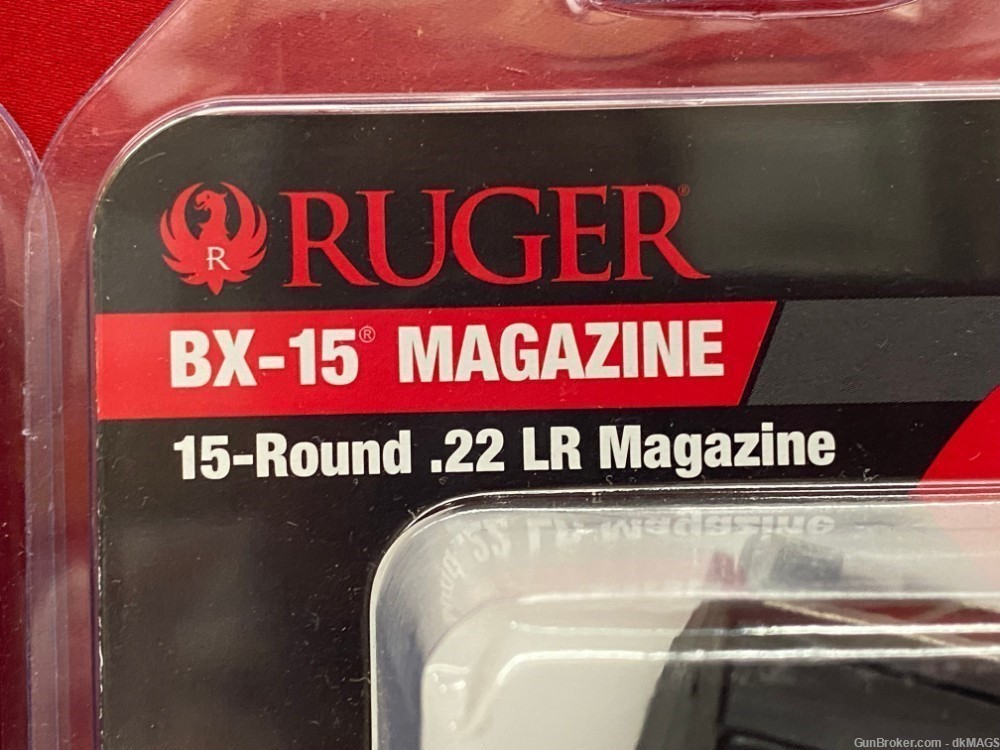 2 Ruger BX-15 .22LR 15rd Magazines-img-1