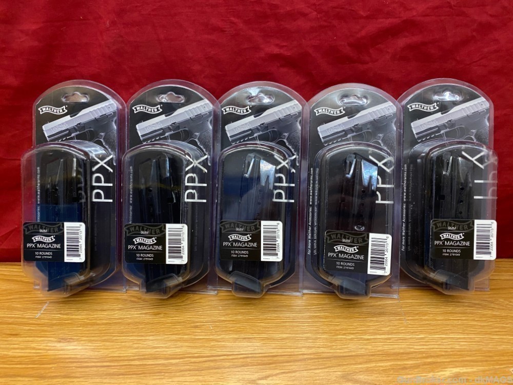 5 Walther PPX 9MM 10rd Magazines-img-0