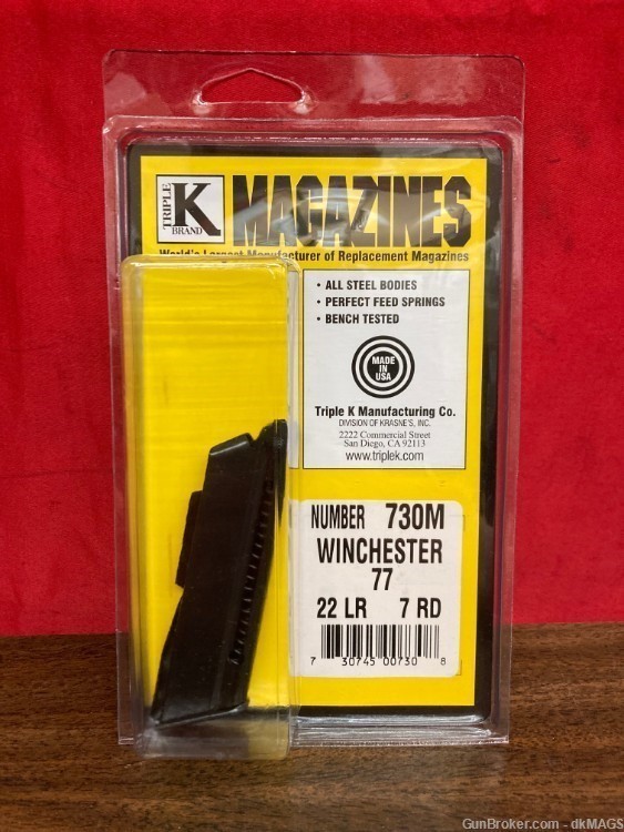 2 Winchester 77 7rd .22lr Magazines Triple K 730M-img-1