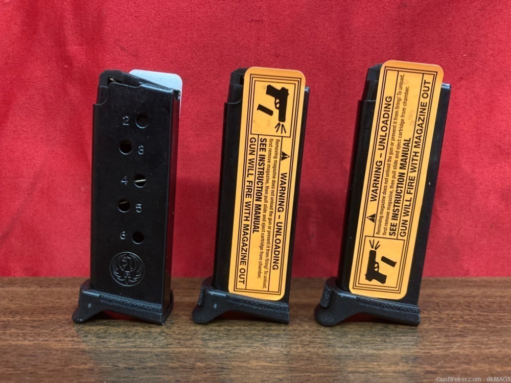 3 Ruger LCP II Factory 6rd .380 Magazines-img-4
