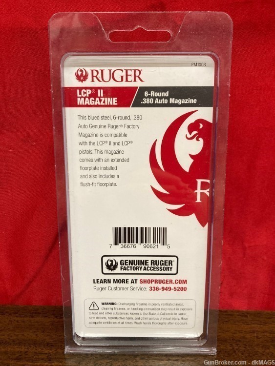 3 Ruger LCP II Factory 6rd .380 Magazines-img-2