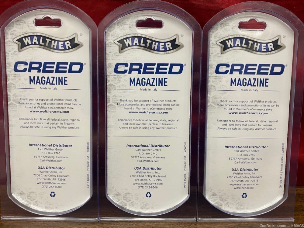 3 Walther Creed / PPX 9mm 10rd Magazines -img-3