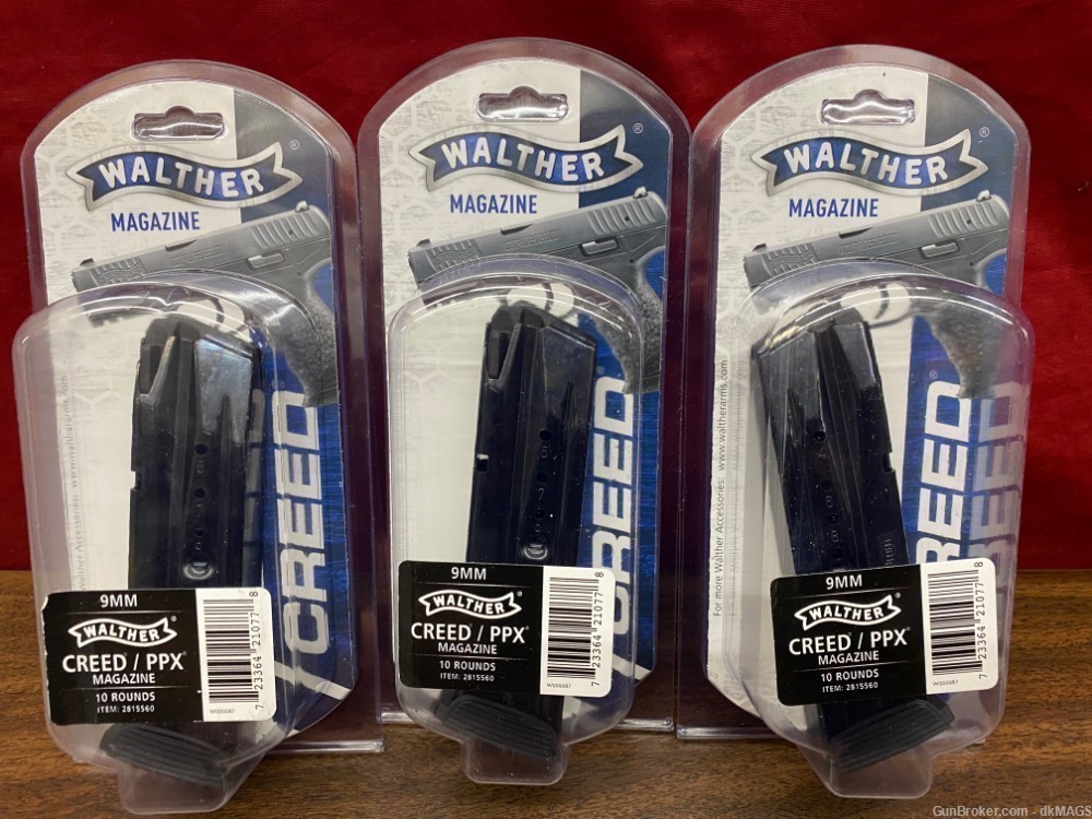 3 Walther Creed / PPX 9mm 10rd Magazines -img-0