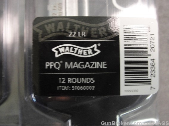 3 factory Walther PPQ .22LR 12 Round Magazines-img-2