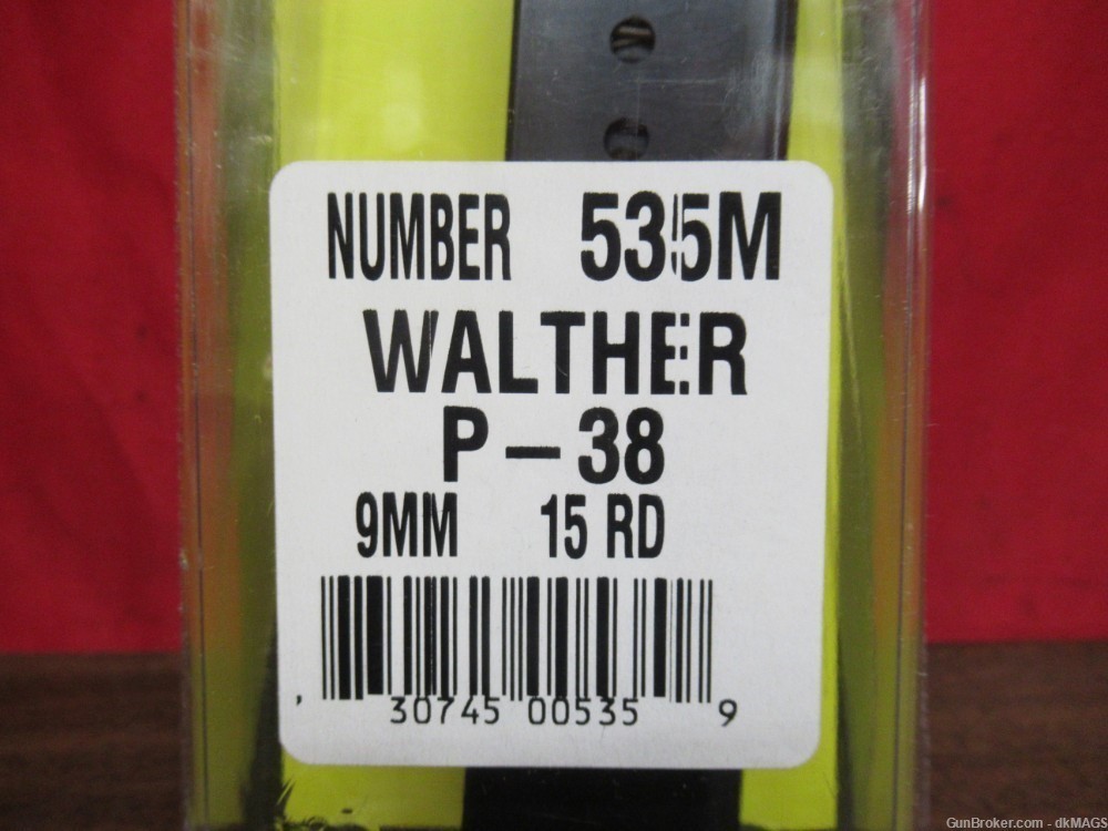 2 Triple K Walther P-38 9mm 15Rd Magazines 535M-img-1