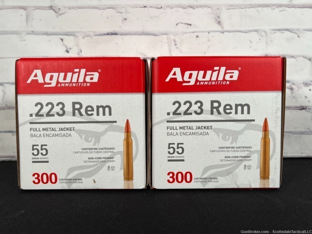 Aguila 223 REM 55 GR FMJ 600 Rounds-img-0