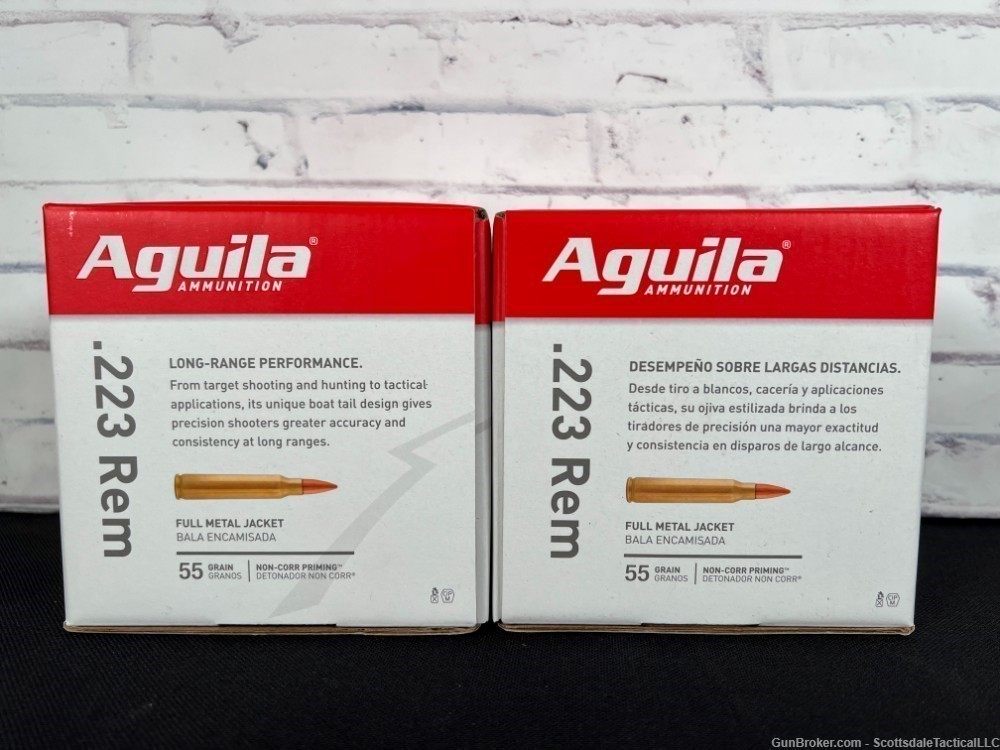 Aguila 223 REM 55 GR FMJ 600 Rounds-img-1