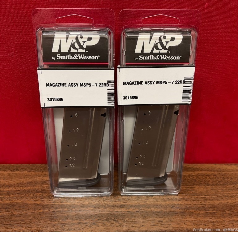 2 Factory New Smith & Wesson M&P 5.7x28mm 22rd Magazines-img-0